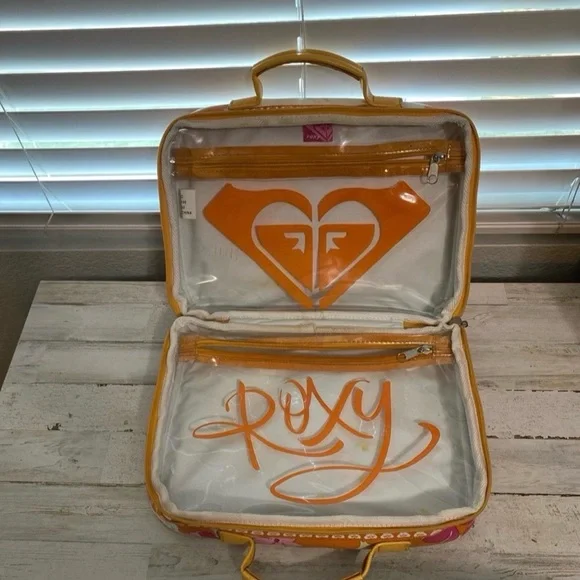 Roxy Quicksilver Floral Cosmetic Luggage Bag for Travel - Picture 9 of 12